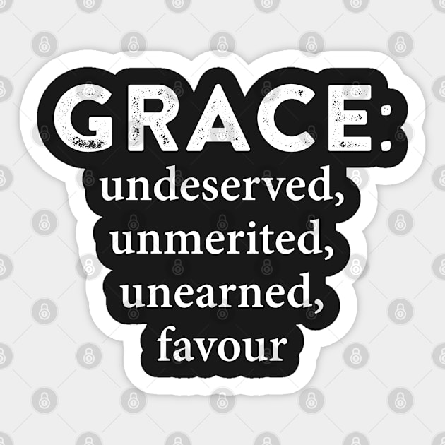 Grace is Free | Christian Faith Religious Sticker by ChristianLifeApparel